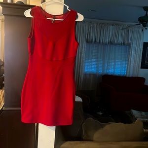 Red body con dress size medium